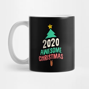 2020 awesome christmas lettering Mug